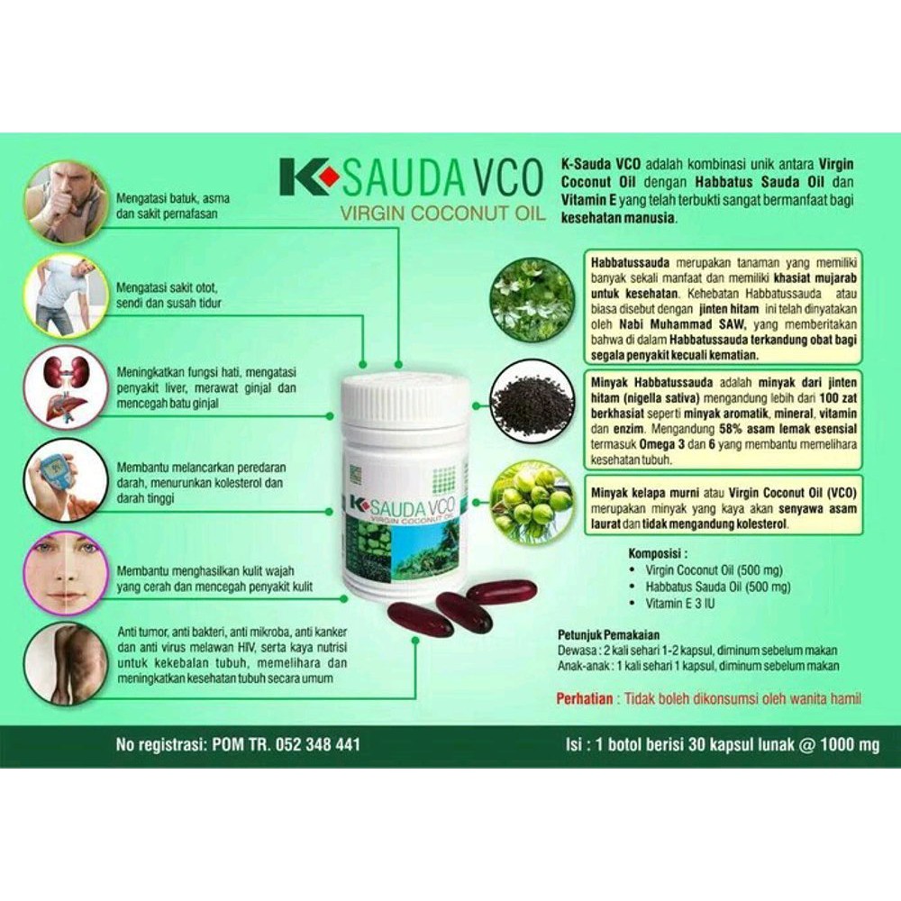 Habbatussauda Plus Virgin Coconut Oil Vco Antivirus Original Shopee Indonesia