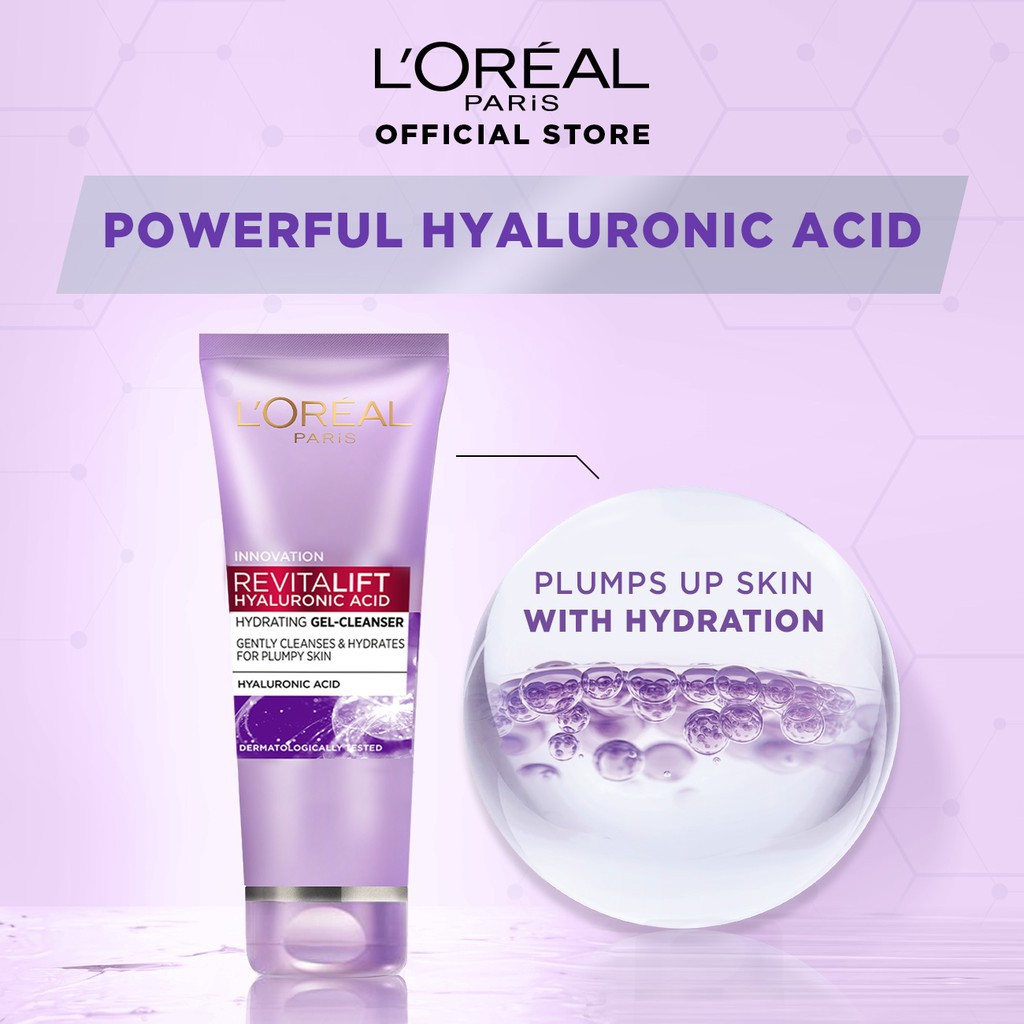 Loreal MU Hyaluronic Acid Hydrating Gel Cleanser 100ml