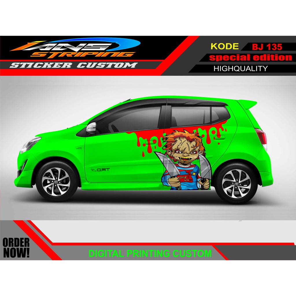 STIKER MOBIL AYLA AGYA / PROMO STIKER MOBIL AGYA AYLA / STICKER HONDA JAZZ / STICKER DECAL MOBIL