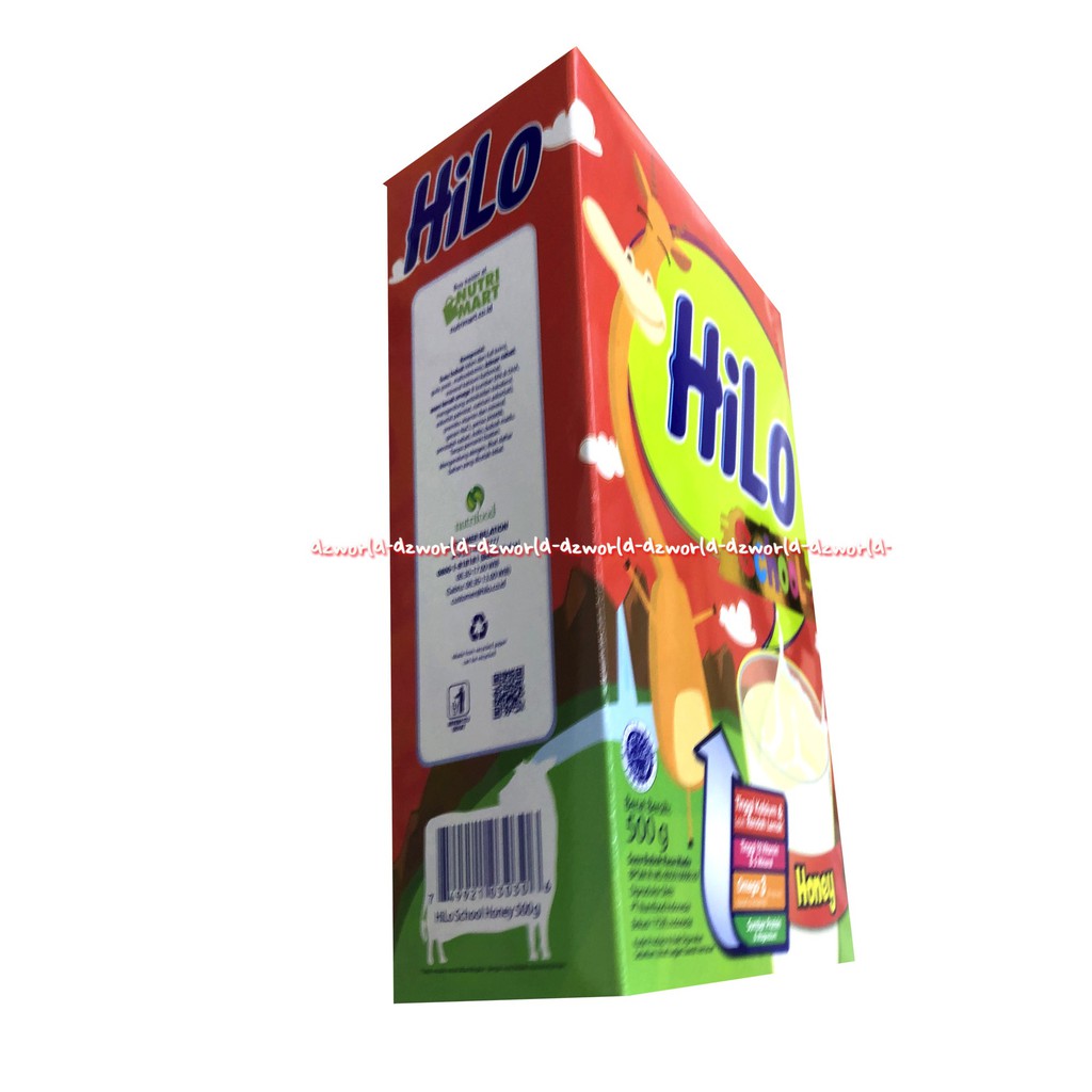 Hilo School Honey 500gr Susu Kalsium Untuk Anak Rasa Madu Hailo
