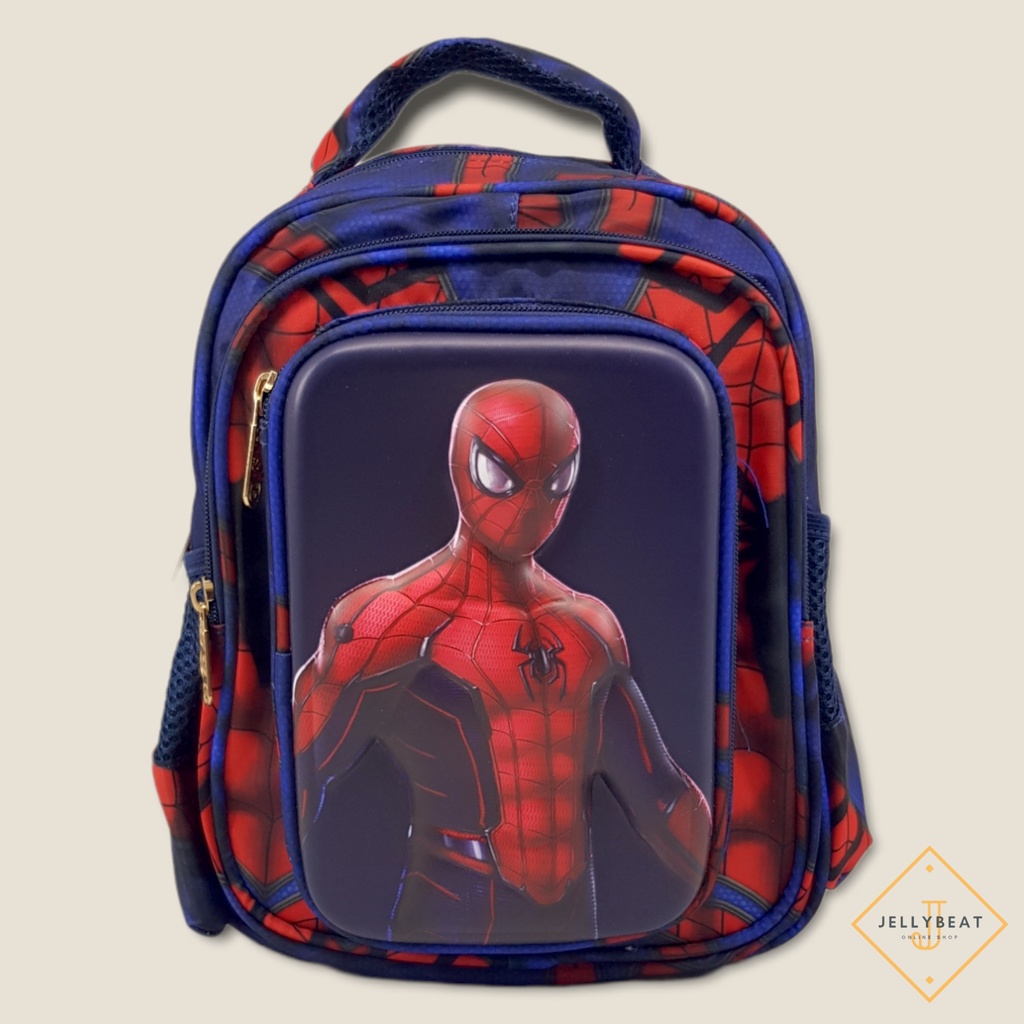 TAS RANSEL 12 INCH DOMPET PAUD - TK KARAKTER -  SPIDERMAN