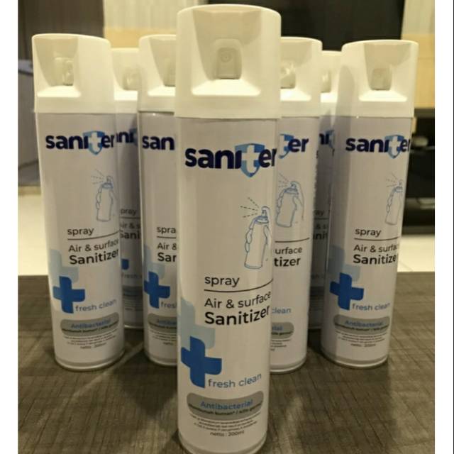 DESINFEKTAN SPRAY SANITER ANTI BAKTERI VIRUS BUKAN MASKER SENSI AIR SURFACE PURIFIER FRESH CLEAN