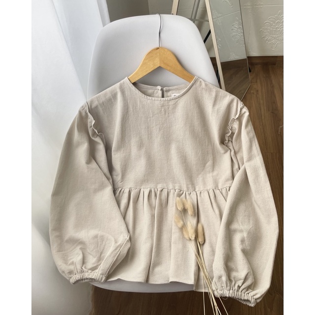 Alensa Blouse Atasan Wanita Casual-Ivory