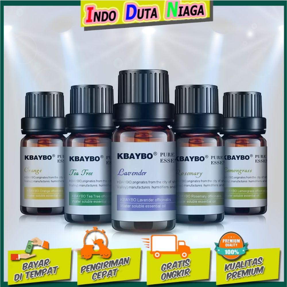 KBAYBO Pure Essential Oils Minyak Aromatherapy 10ml 6PCS - K-E2