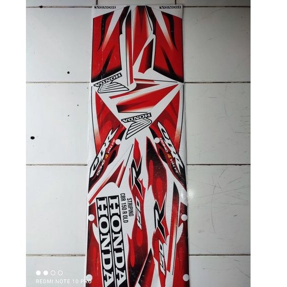 STRIPING VARIASI LIST STIKER MOTOR HONDA CBR 150 R OLD LAMA LOKAL THAILAND STIKER CBR 150 R LAMA