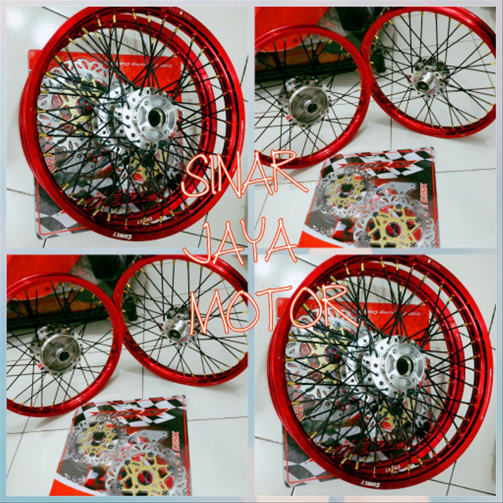 velg jari2 paketan satria fu. ring 17. velg comet 140.140 cod 54