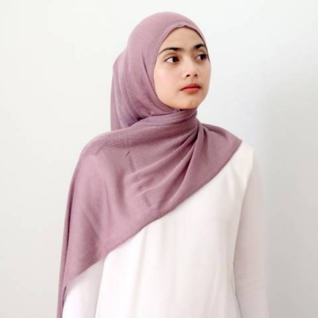Nisrina Fashion Muslim Pashmina Instan Rajut Polos-5
