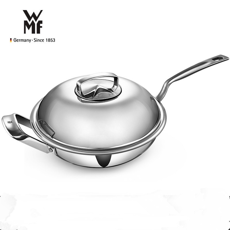 WOK Pan Stainless Steel 30cm Anti Lengket Wajan Panci Penggorengan WMF