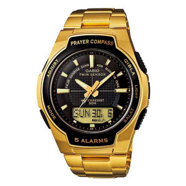 Jam Tangan Pria Casio Prayer Compass Type CPW-500HG-1A Original / Casio Islamic Compass Prayer