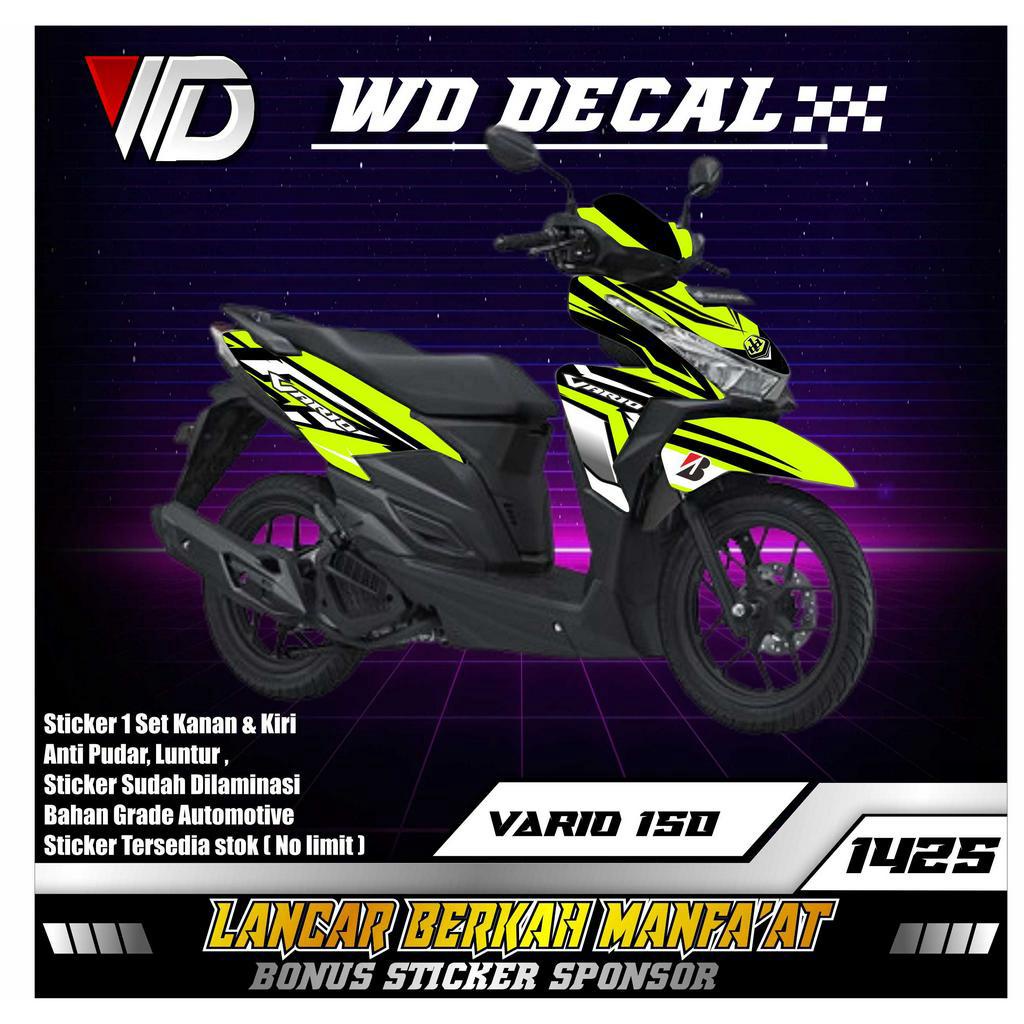 01425 DECAL STICKER SEPEDA MOTOR HONDA VARIO LED 125