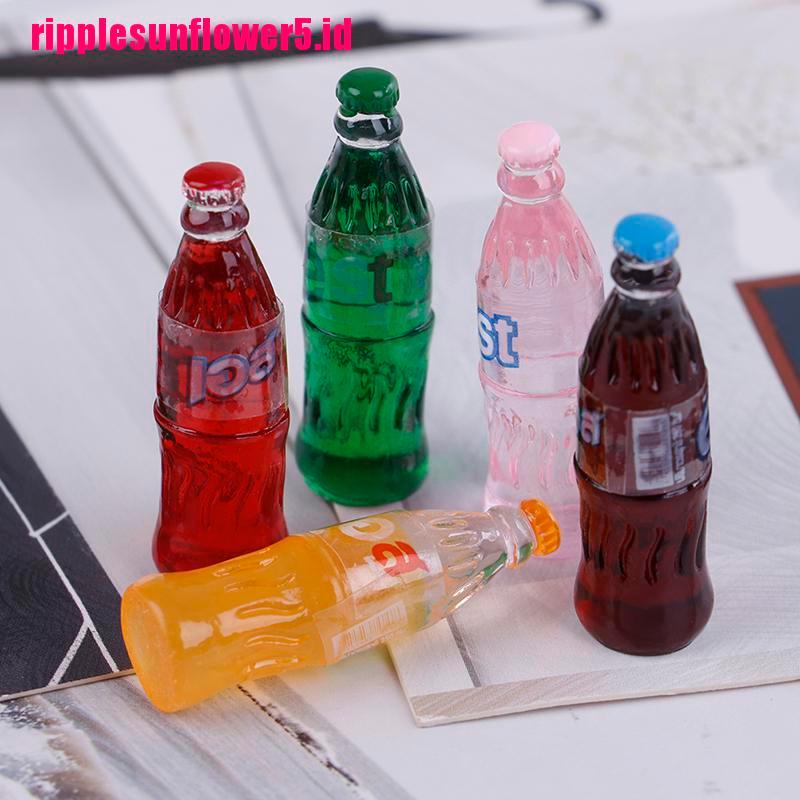 5pcs / set Mainan Miniatur Minuman / Makanan Skala 1: 12 Untuk Aksesoris Rumah Boneka