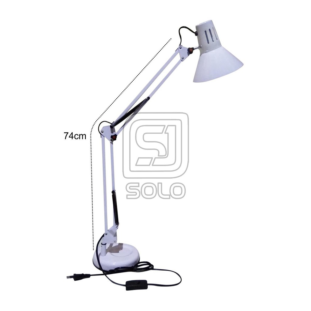 Lampu Belajar Arsitek AD-101 Lampu Kerja Baca Meja Jepit Desk Lamp