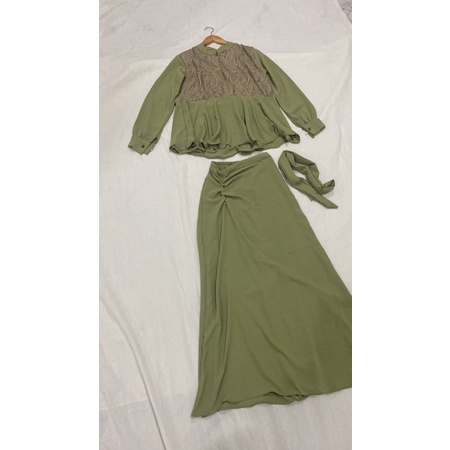 RACHEL ONE SET LACE / SET KONDANGAN / BRIDESMAID / LEBARAN / IDUL FITRI / RAYA SERIES / ILAYYA ONE SET-8