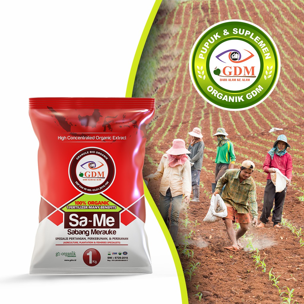 Granule Bio Organik GDM SAME Pupuk Padat Tanaman 1kg