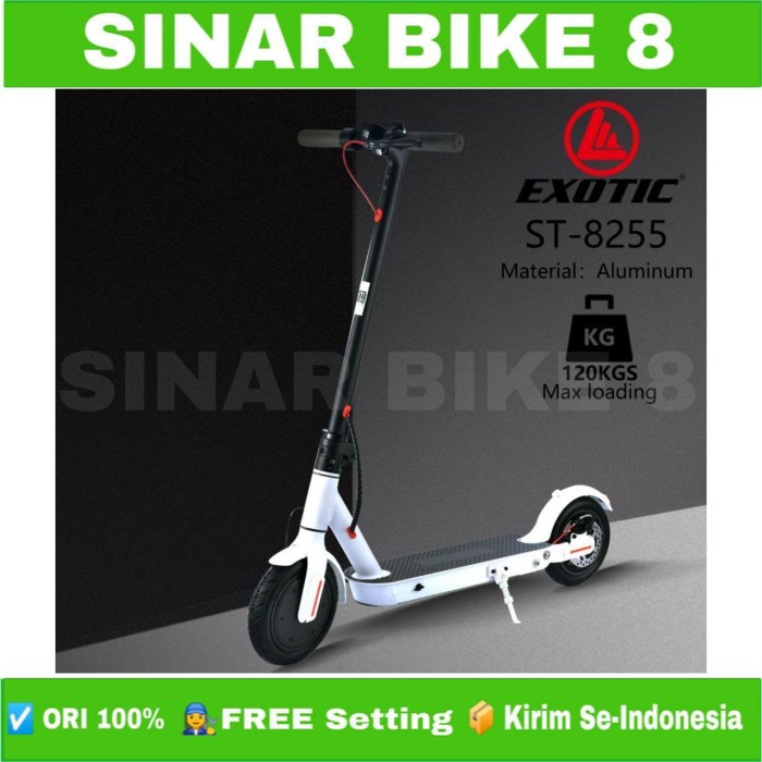 Skuter Listrik EXOTIC ST 8255 Scooter Electric Lipat Dewasa Anak.