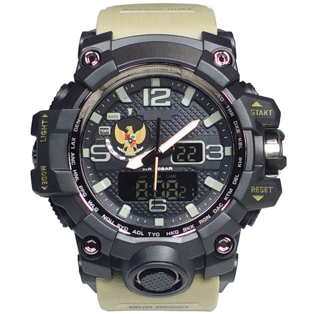 (Istimewa Bossque) GARUDA WATCH Double Time Tali Cream (Exclusive)