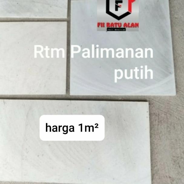 ❉ Batu alam palimanan putih - 10x20cm ◙