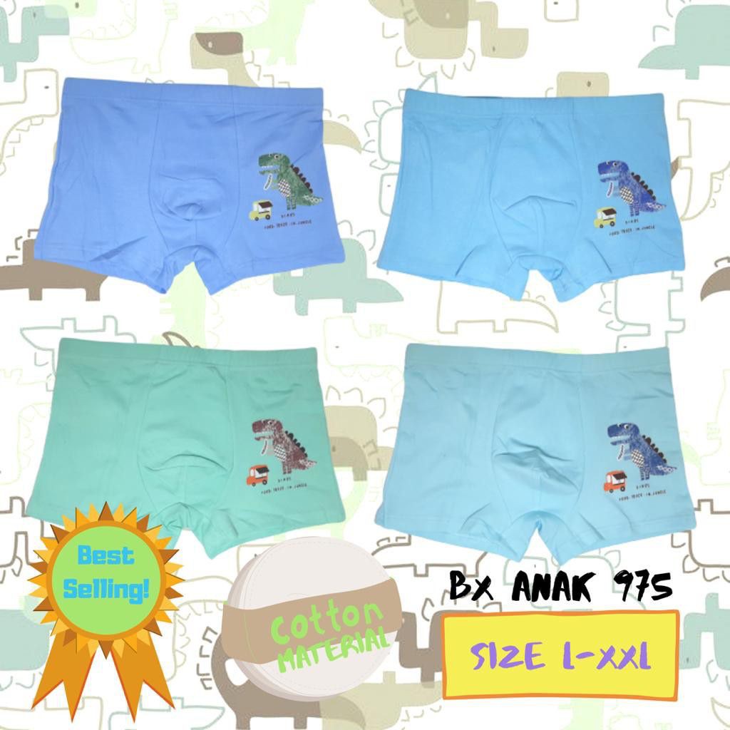 1 PCS KIANO KID | Boxer anak Cd Anak Cowok Segi4  KM 702 Bahan super soft