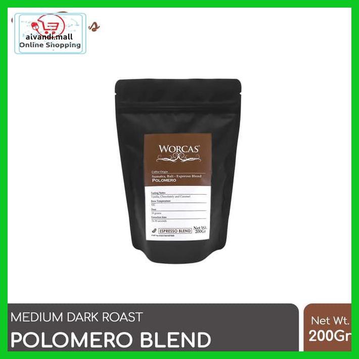 

57Ryr66- Kopi Polomero Espresso Blend 200 Gram (Biji/Bubuk) | Worcas Coffee - Kopi Biji T7Tfhty-