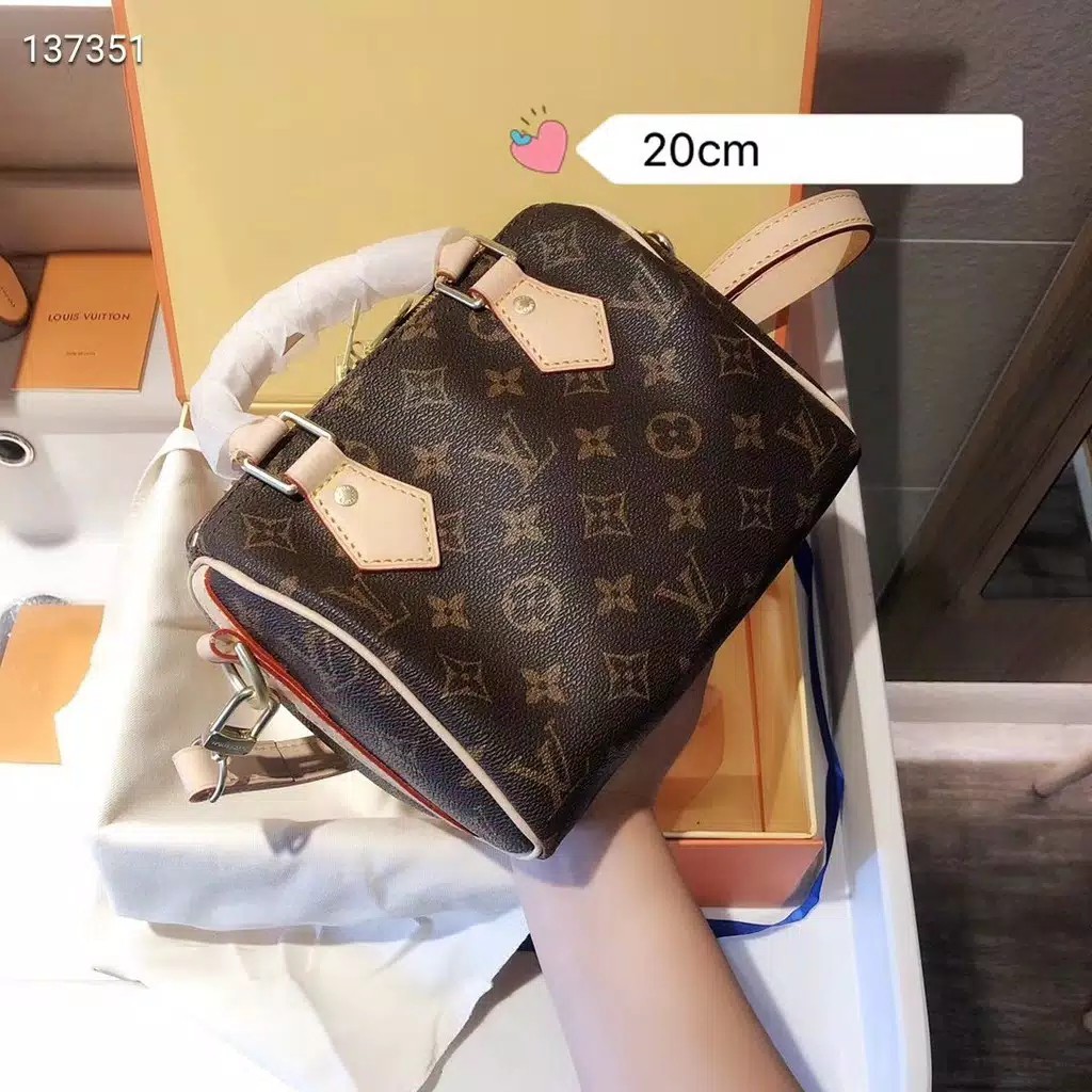 L Vuitton Speedy 16-20-25cm (Free Sarung +BubbleWrap)