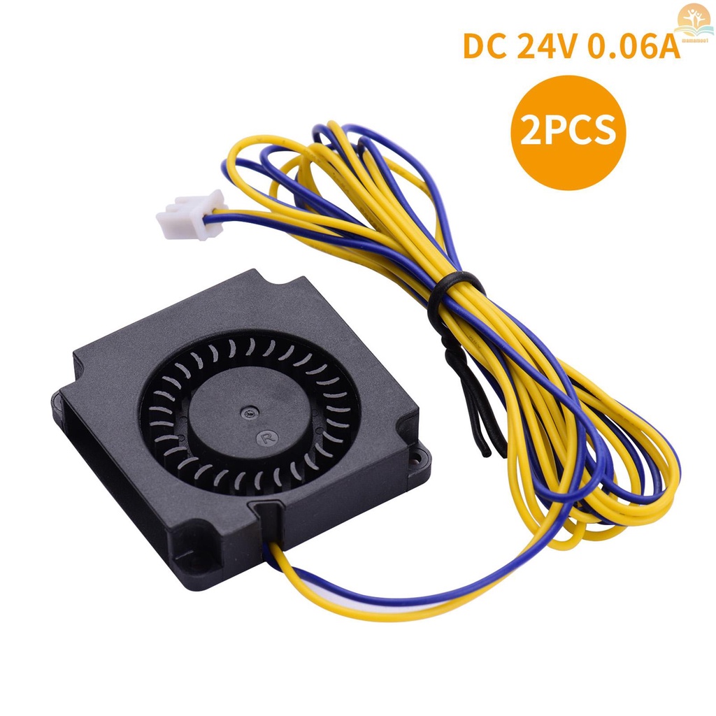 2pcs Blower Fan Brushless Cooling Fan 40*40*10mm DC 24V Compatible with Ender-3/Ender-3 Pro 3D Printer Extruder Hotend