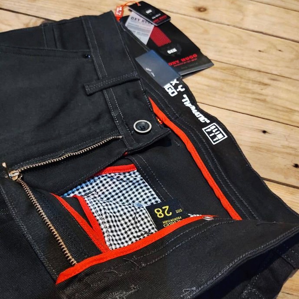OXY HUGO IMPORT - Celana Panjang Chinos Original Pria  hitam Streach Selvegde Terbaru 2021 bahan Rafael Quality Mall Harga Promo