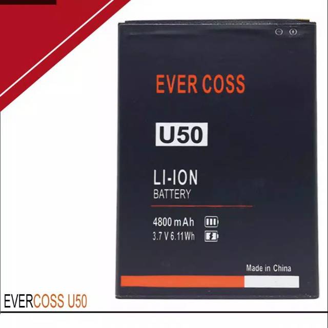 Batre bt Evercoss U50 U50A A75 max Original 4800mah