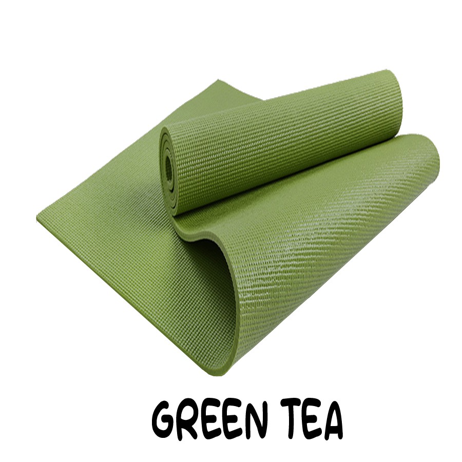 Matras Anti Slip Matras yoga Matras olahraga Matras senam Matras Tebal warna hijau free bag