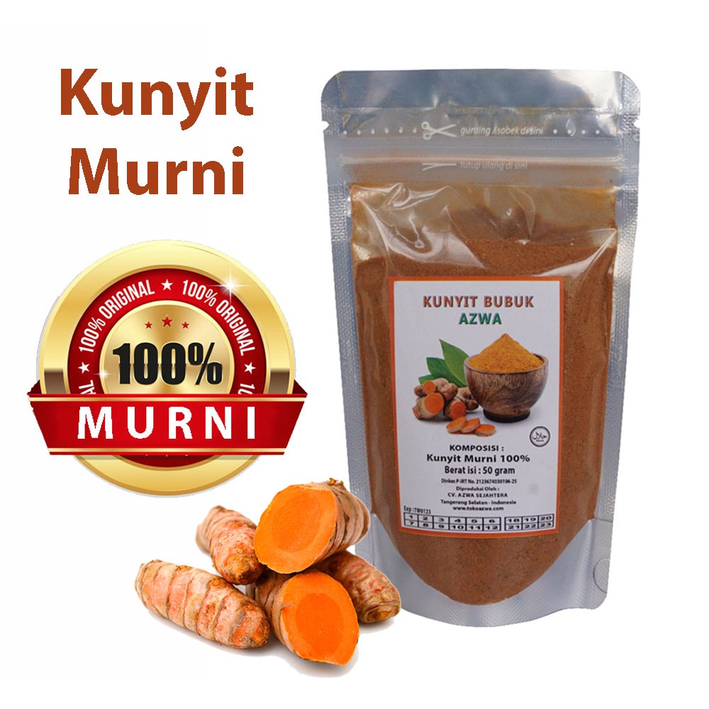 BUBUK KUNYIT MURNI / KUNYIT BUBUK HERBAL / BUBUK KUNYIT PREMIUM 10gr / GROUND TURMERIC / HERBAL MAAG