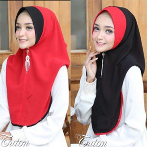 HIJAB SPORT MURAH HUDI TUTON / HIJAB INSTANT OLAHRAGA BAHAN JERSEY / HIJAB BERGO JERSEY DENGAN MODEL HIJAB SPORTY