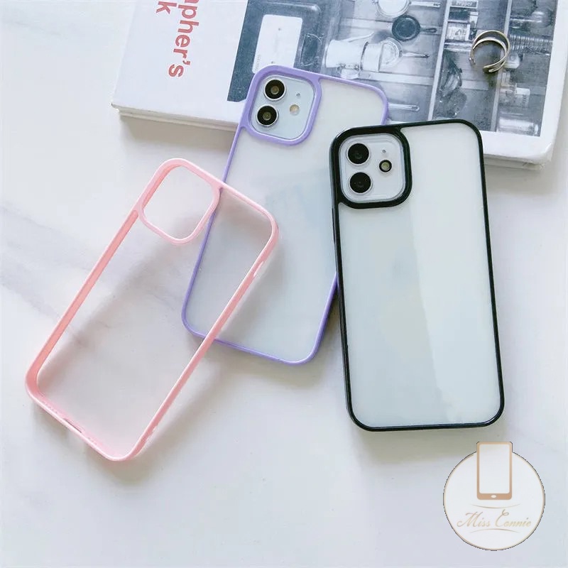 Soft Case Pelindung Kamera Bahan Silikon Warna Macaron 5 Untuk iPhone 11 12 13 Pro MAX 6 6s 7 8 Plus X XR XS MAX SE 2020