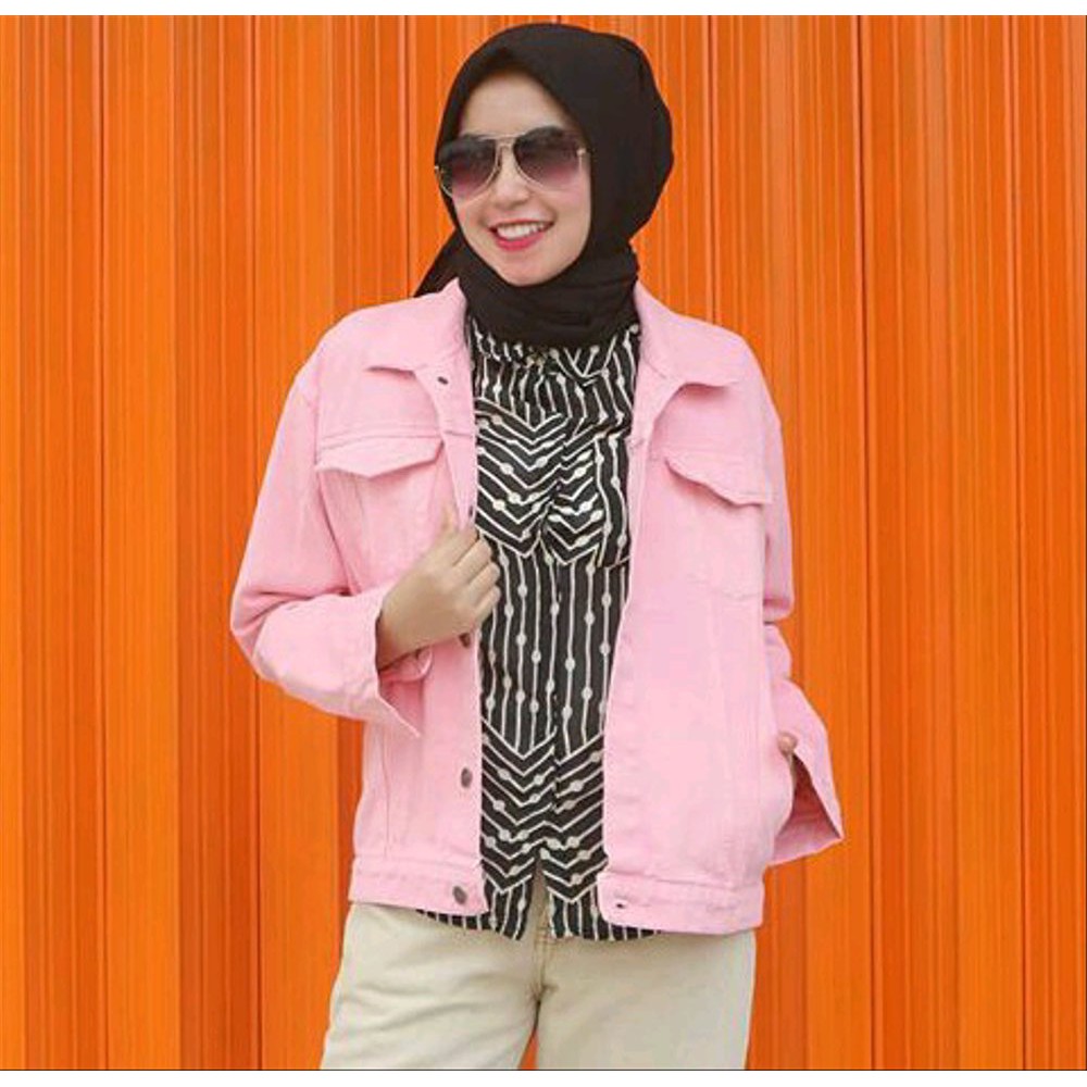 Termurah JAKET LEVIS COUPLE BABY PINK DUSTY JEANS WANITA SOFT PINK MUDA JEANS CEWEK PEACH ALL SIZE