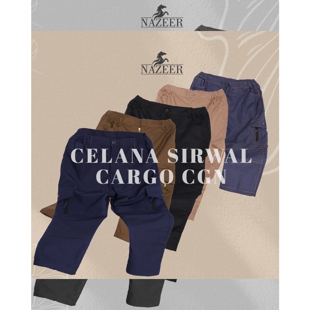CELANA CARGO CGN NAZEER / CELANA CARGO PRIA / CELANA CARGO PANJANG PRIA / CELANA SIRWAL MUSLIM - DZ