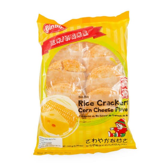 

Bin Bin Krekers Beras Rasa Jagung Keju 105 g