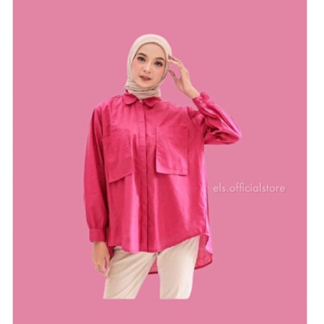 KEMEJA FUSHIA ( REALPICT GESER)