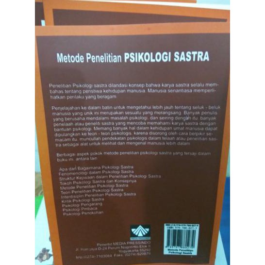 Jual Buku Metode Penelitian Psikologi Sastra Suwardi Endraswara Shopee Indonesia