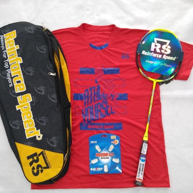 Promo Raket Badminton Rs Metric Power 12 N-Ii Free Cover, Senar, Kaos