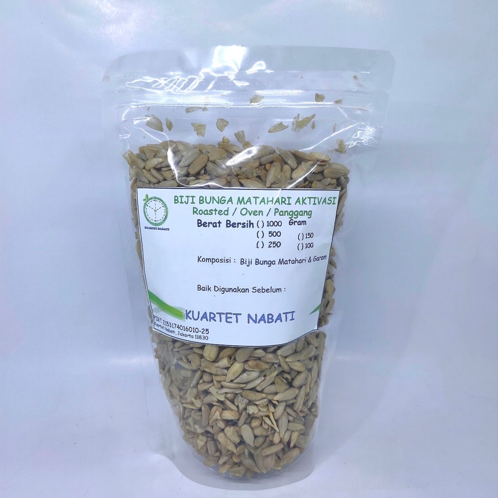 

250gr Activated Sunflower Seeds - Aktivasi Biji Bunga Matahari Matang by Kuartet Nabati