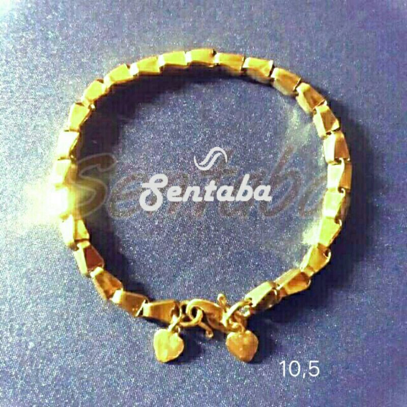 Gelang Perak sepuh emas