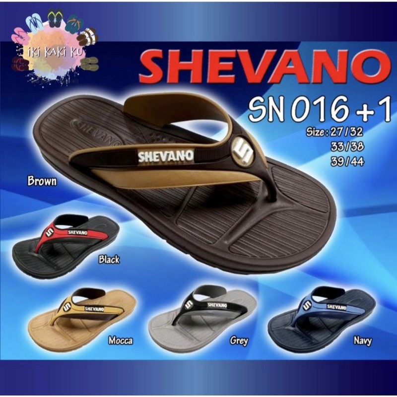 SANDAL JEPIT ANAK COWO KARET LENTUR SHEVANO 016-1 BULAT UKURAN 27-32