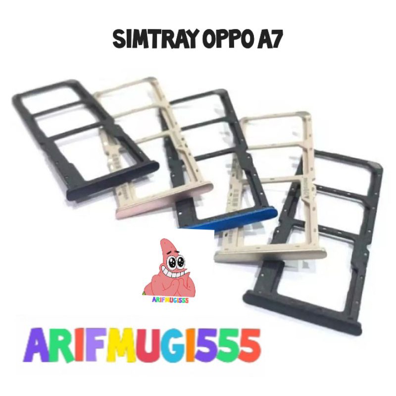 SIMTRAY SIMLOCK SLOT KARTU TEMPAT SIM OPPO A7 ORIGINAL