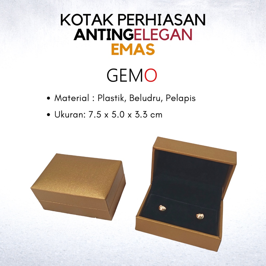 Kotak Perhiasan Elegan Emas Set , Box Cincin, Kalung, Gelang, Anting, Liontin, Tempat Jewelry Murah, Unik, Lucu untuk Tempat Wadah Seserahan / Akad Pernikahan / Hantaran Tunangan Harga Paling Cocok untuk Aksesoris Emas Berlian/ Perak Permata