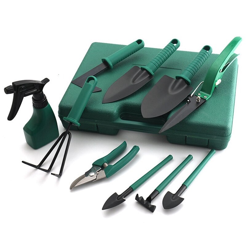 gs8a epoch set sekop tanaman shovel spade gardening tools 10 pcs - lxy550 - green Or-i