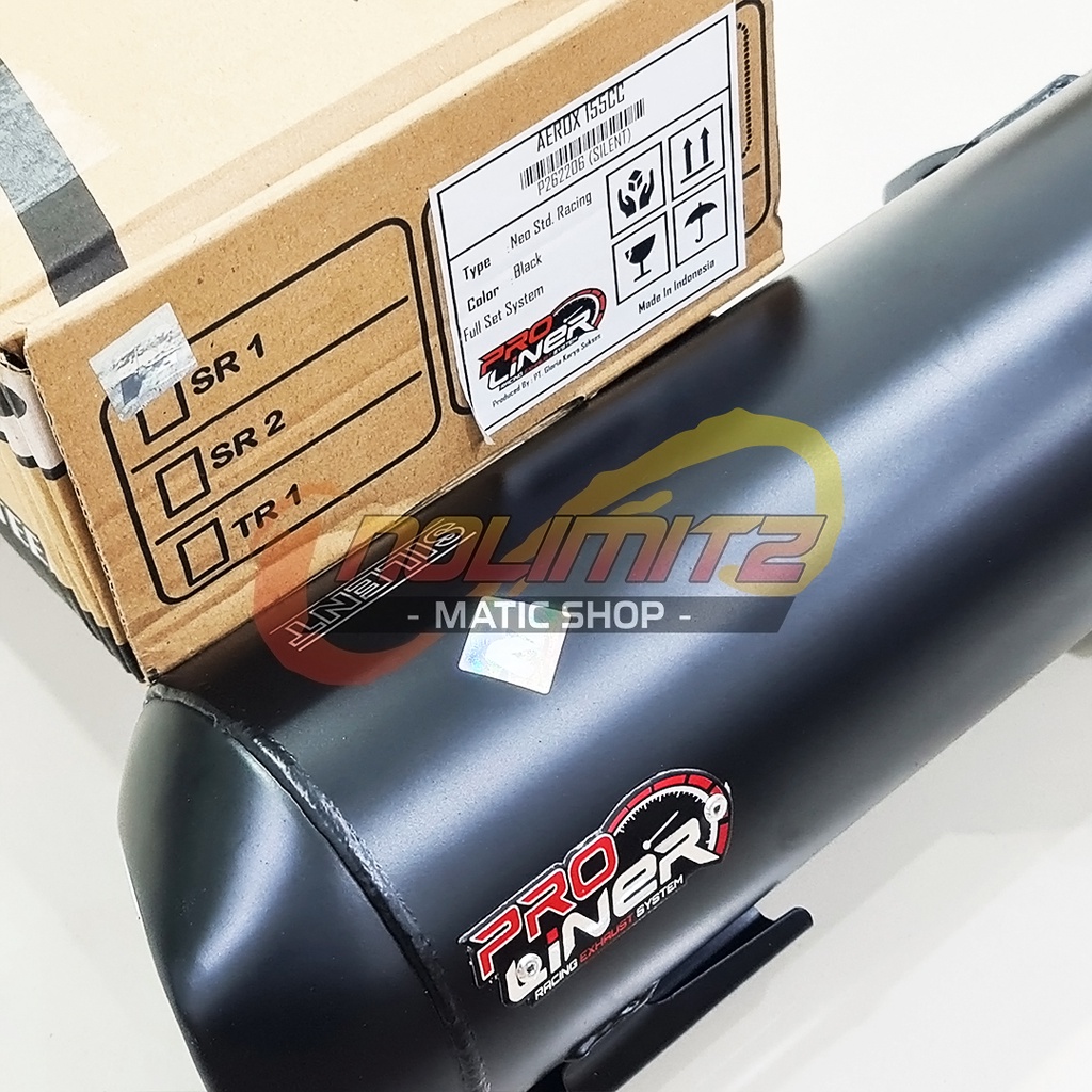 Knalpot ProLiner Pro Liner Neo Silent Standar Racing Yamaha Aerox 155 OLD Lexi