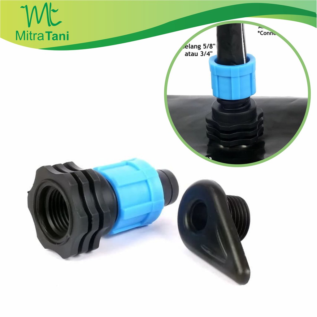 Connector Lay Flat 317 Selang Induk Ke Selang Drip sambungan ke selang induk selang drip
