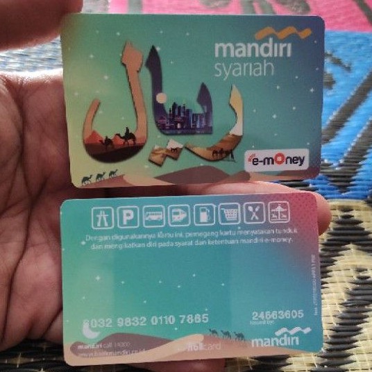 Mandiri Syariah eMoney ORI /Like eTOLL Tapcash Flazz or Brizzi