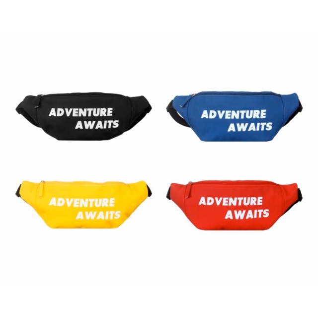 MINISO Fashion trend series solid color large waist bag