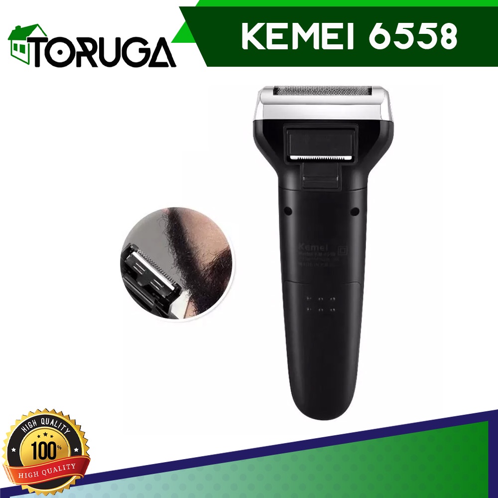 Kemei Hair Clipper KM 6558 alat cukur rambut kumis multifungsi 3 in 1