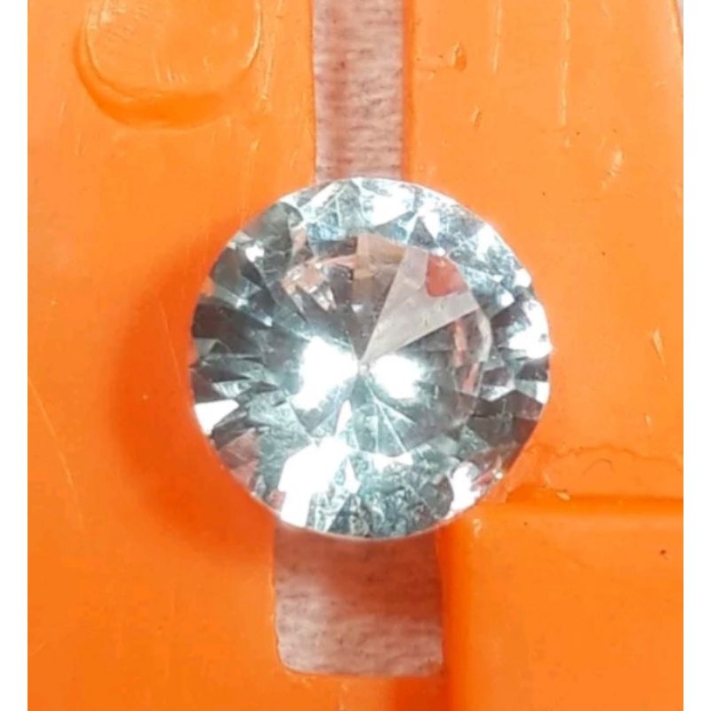 Batu permata white topaz clean top hq ada memonya