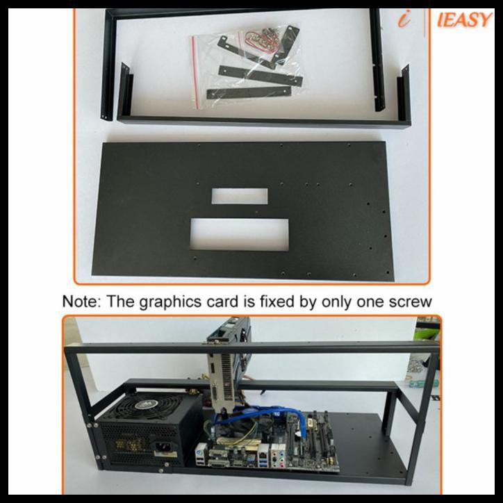 MINING CASE RIG RAK FRAME KHUSUS GRAB GOJEK 6 GPU RTX RX VGA BARU